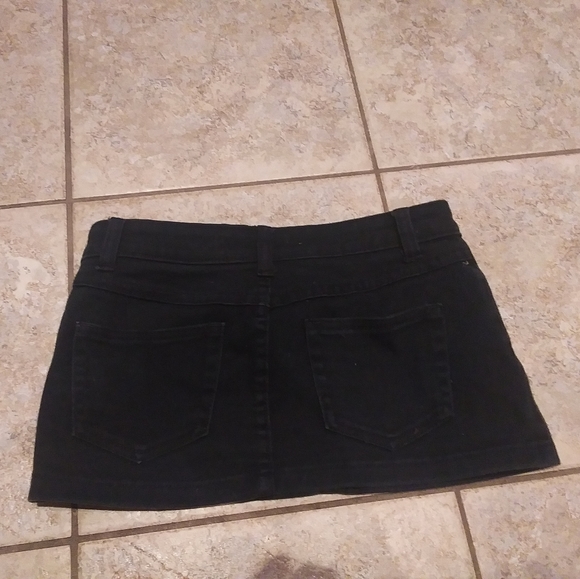 Black Jean Skirt - Picture 2 of 2